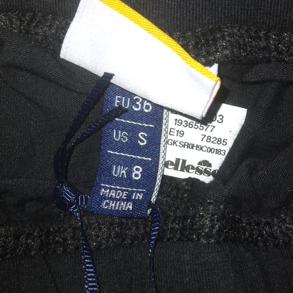 ☆NWT☆ELLESSE SOLOS 2 Juniors Black Athletic Leggings☆Small☆ - Picture 11 of 13